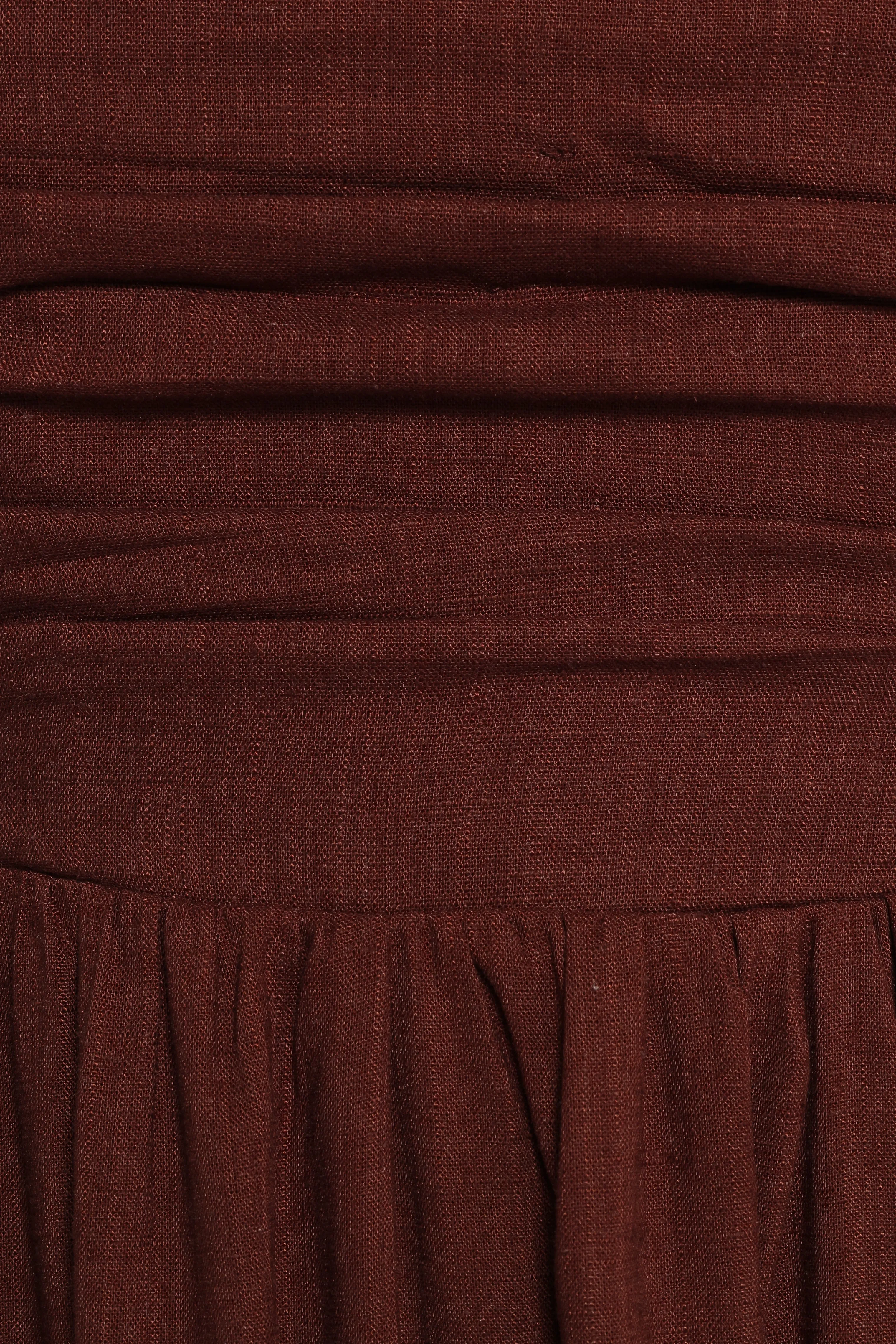 Kayt Strapless Dress - Chocolate Brown
