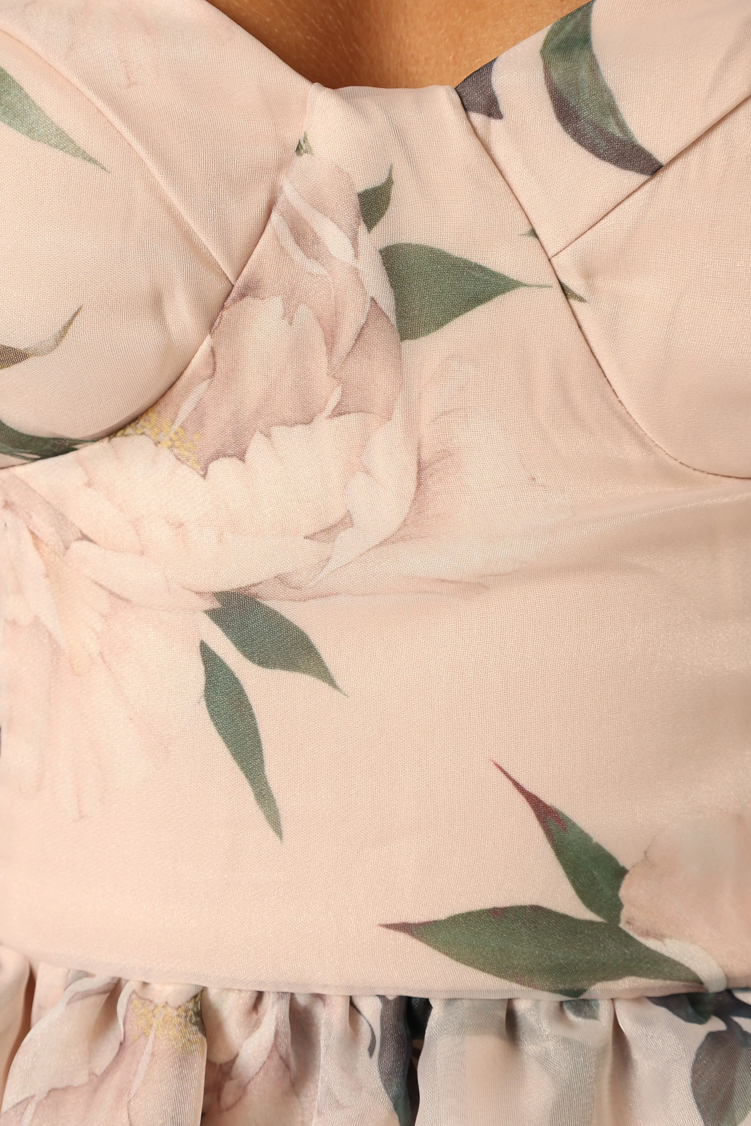 Kennie Midi Dress - Pink Floral