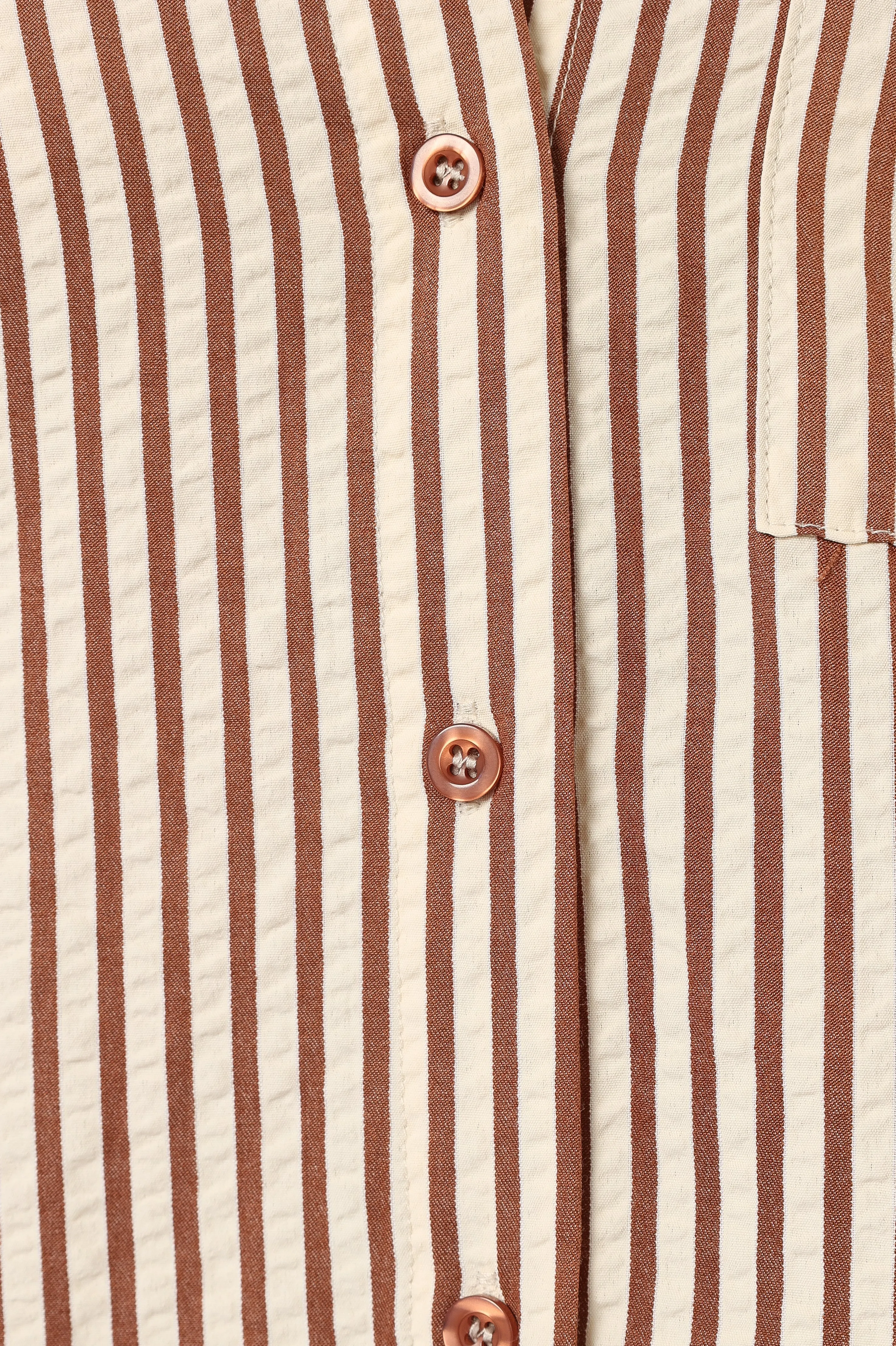 Kennie Top - Brown Stripe