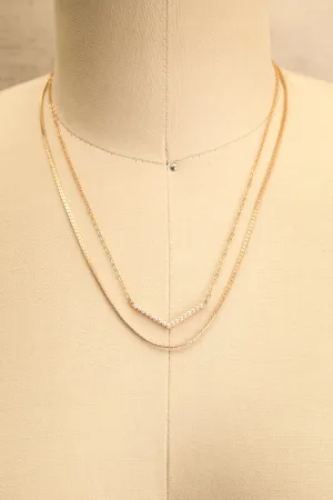 Kralyor | Layered Chain Necklace w/ Pendant