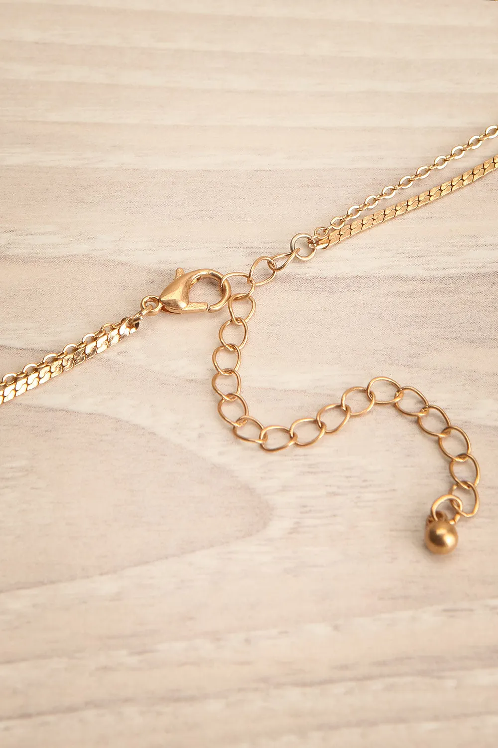 Kralyor | Layered Chain Necklace w/ Pendant