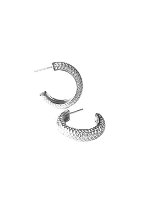 Lindi Kingi Adorn Hoops Silver
