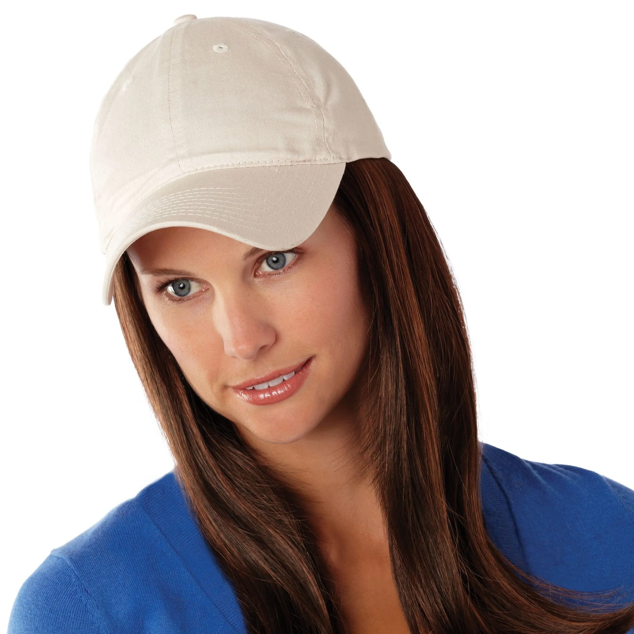 Long Wig with Beige Hat