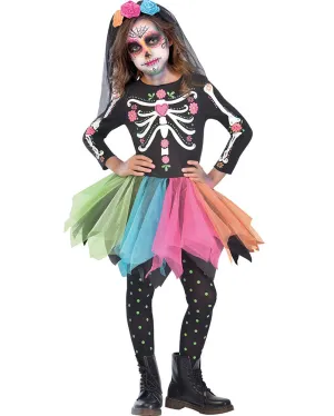Mexican Sugar Skull Girls Costume