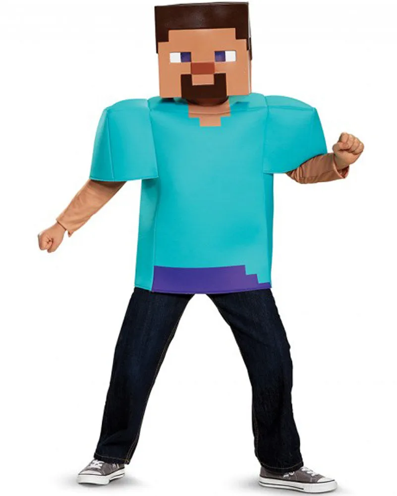 Minecraft Steve Classic Boys Costume