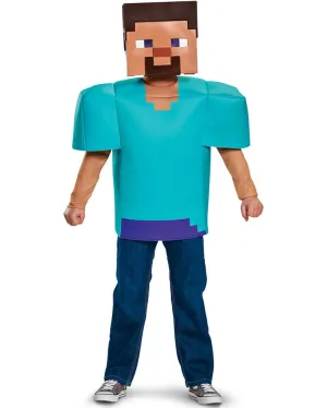 Minecraft Steve Classic Boys Costume