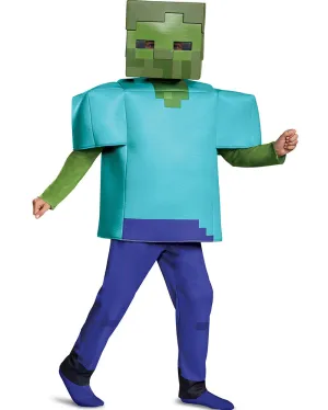 Minecraft Zombie Steve Classic Boys Costume