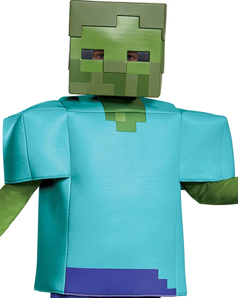 Minecraft Zombie Steve Classic Boys Costume