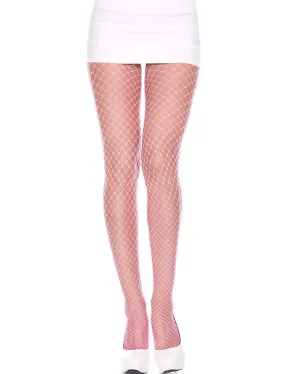 Mini Diamond Net Pink Pantyhose