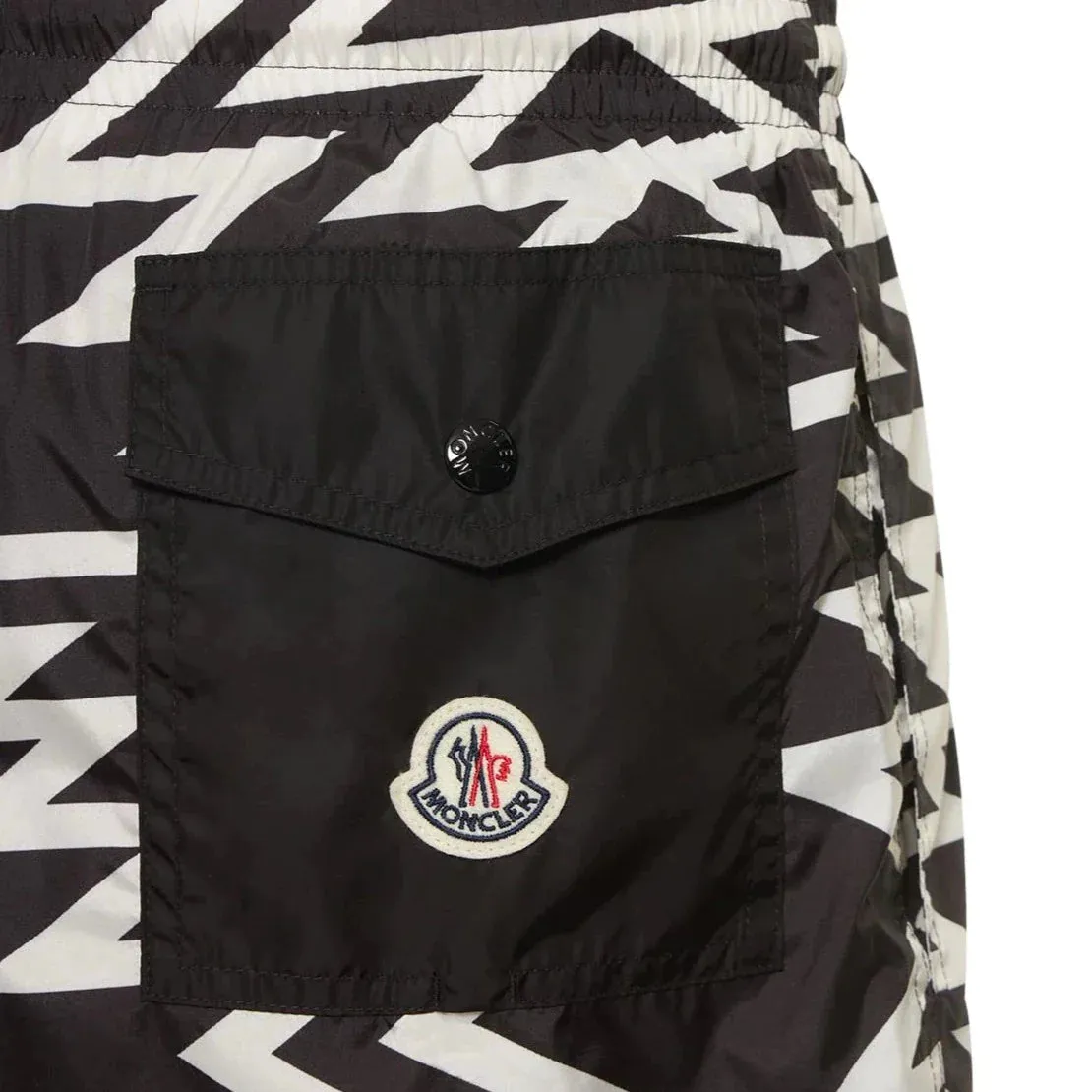 Moncler Black & White Swimshorts