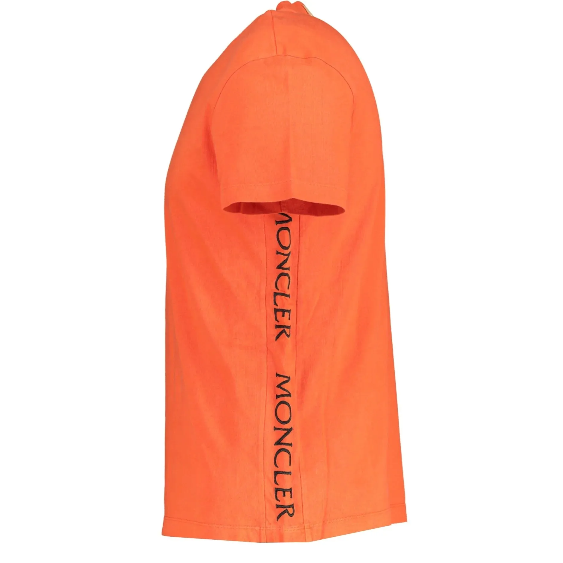 Moncler Orange Embroidered Side T-Shirt