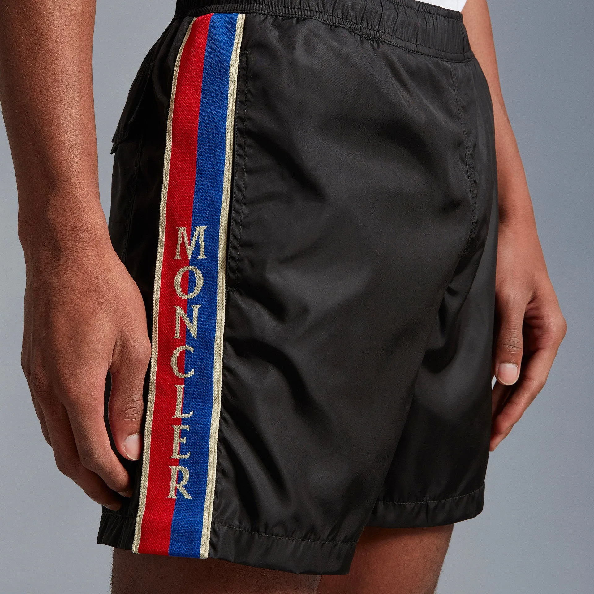 Moncler Tape Logo Swimshorts