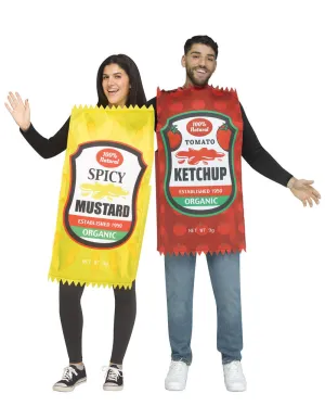 Mustard and Ketchup Adult Couple Costume