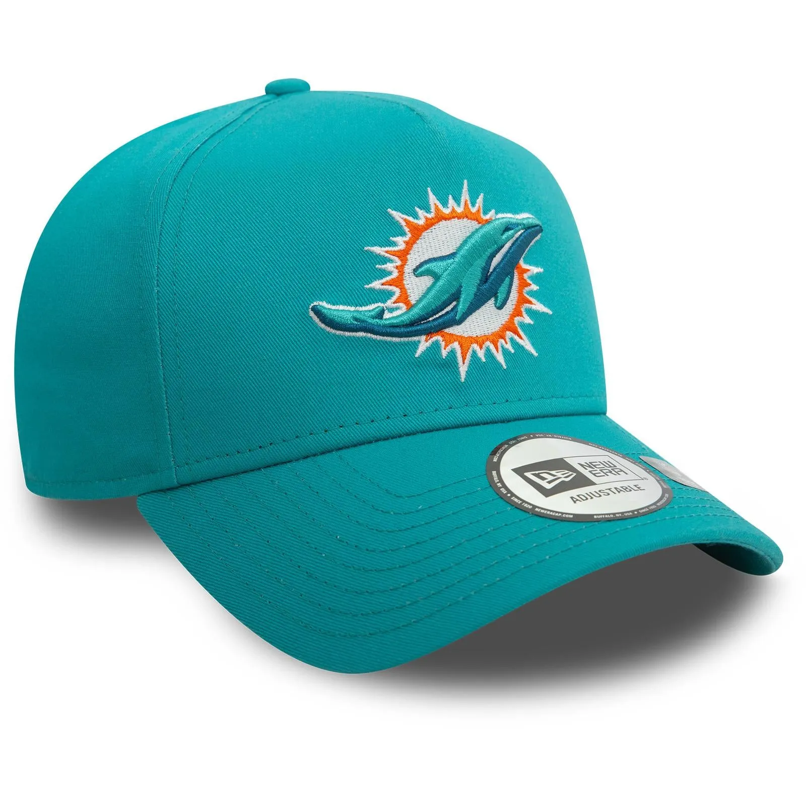 New Era Mens 9FORTY Miami Dolphins NFL Snapback Cap - Turquoise