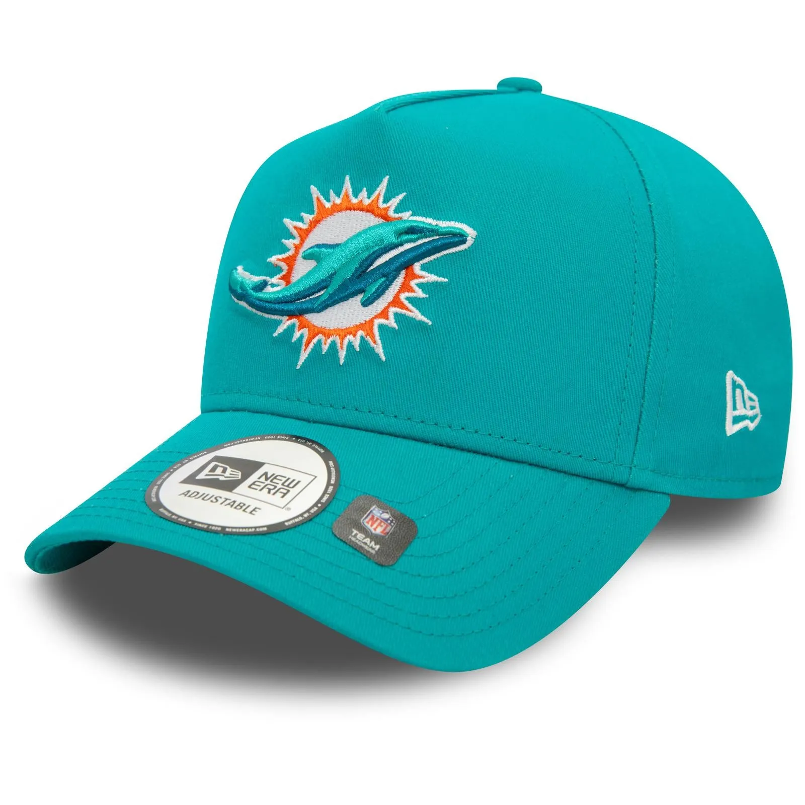 New Era Mens 9FORTY Miami Dolphins NFL Snapback Cap - Turquoise