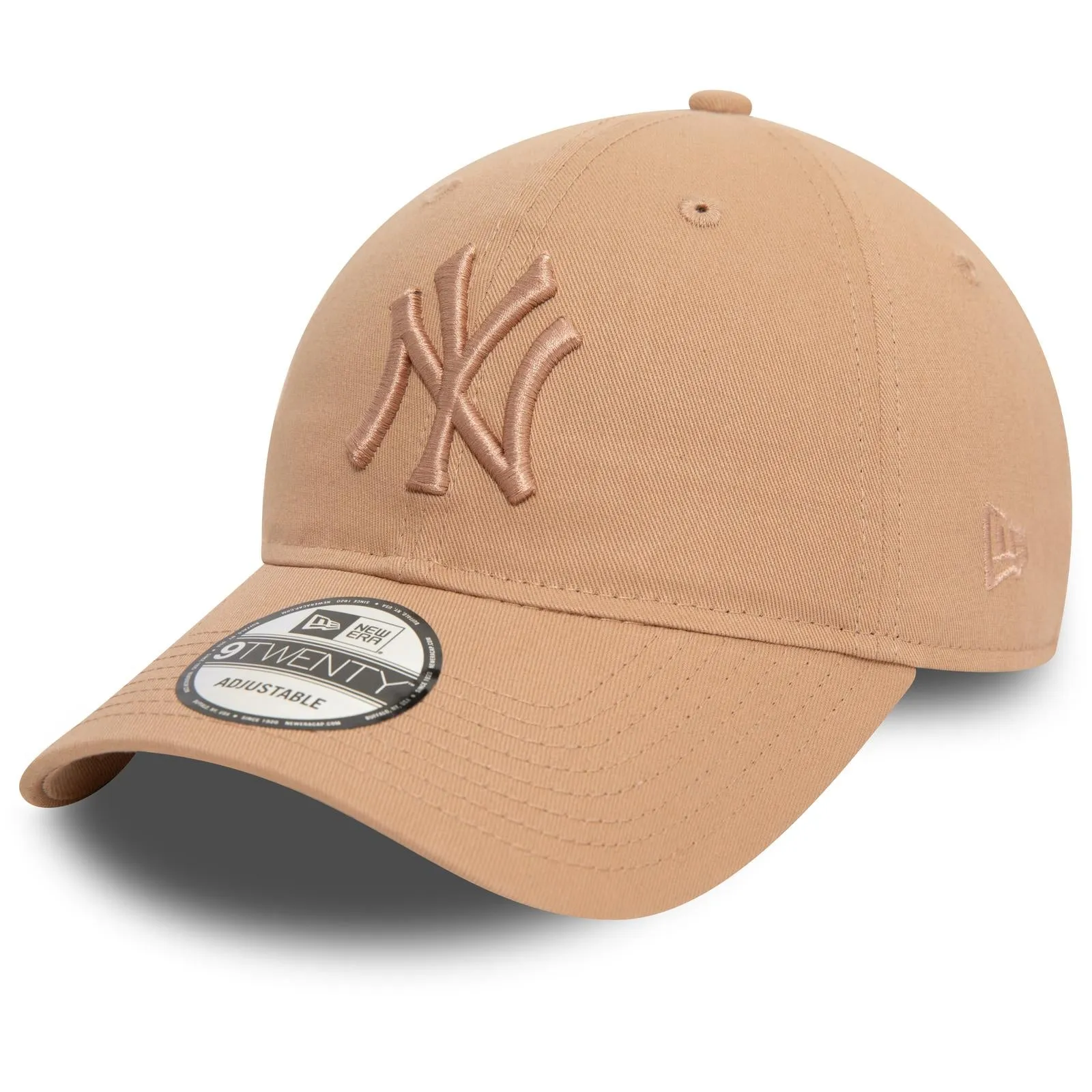 New Era Mens 9FORTY New York Yankees League Essential Cap - Beige