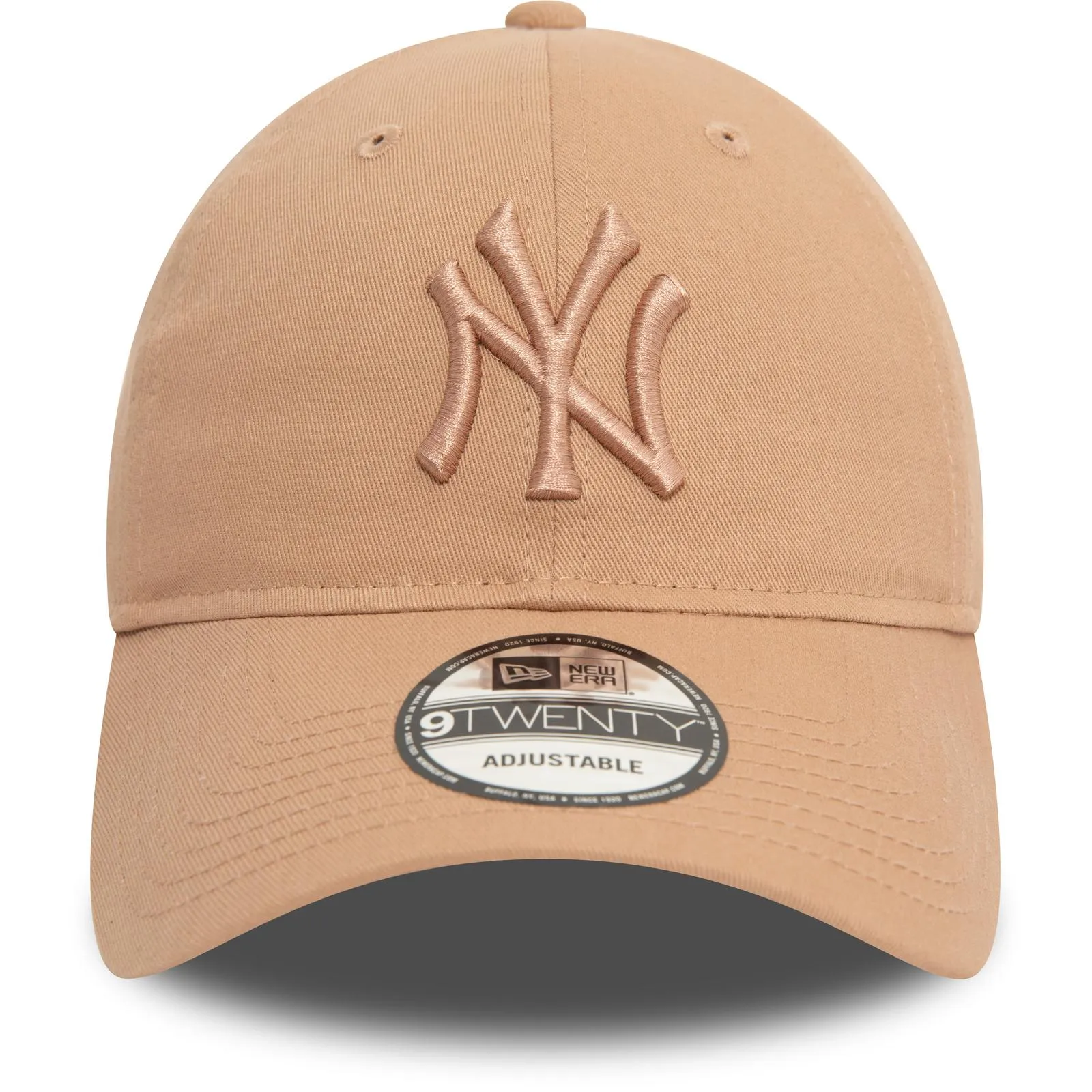 New Era Mens 9FORTY New York Yankees League Essential Cap - Beige