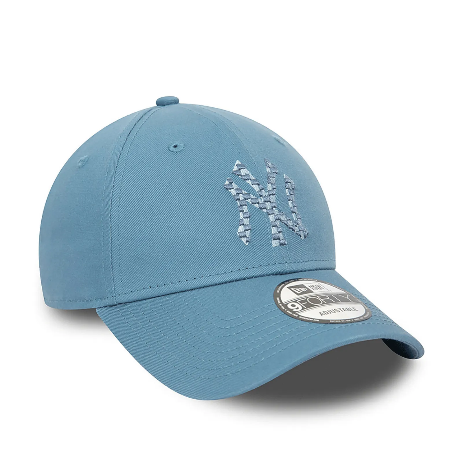 New Era Mens New York Yankees Seasonal Infill 9FORTY Baseball Cap - Blue