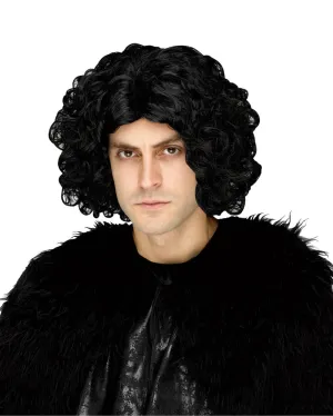 Northern Warrior Curly Black Wig