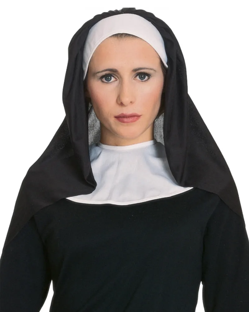Nun Habit Headpiece And Collar Set