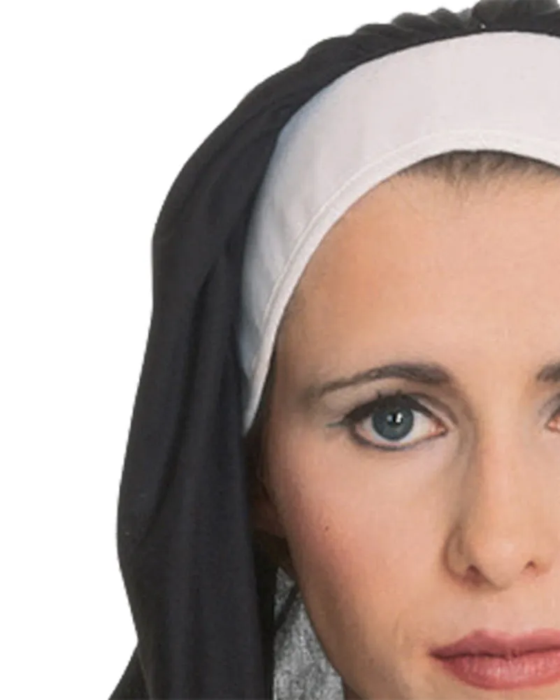 Nun Habit Headpiece And Collar Set