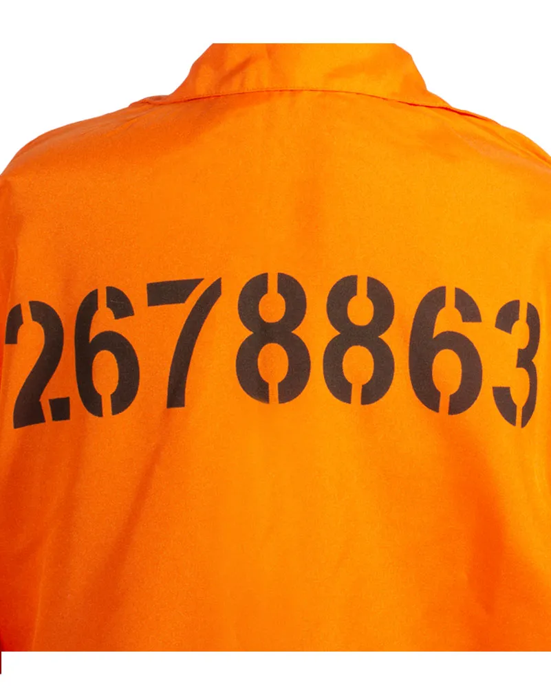 Orange Prisoner Jumpsuit Adult Costume