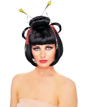 Oriental Princess Short Black Wig