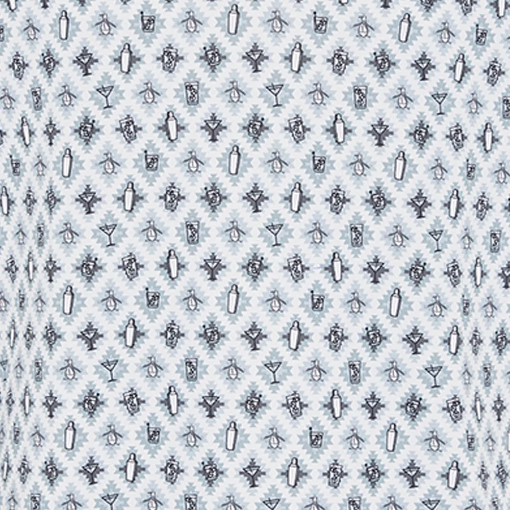 Original Penguin All-Over Atomic Cocktail Print Polo Shirt - Caviar