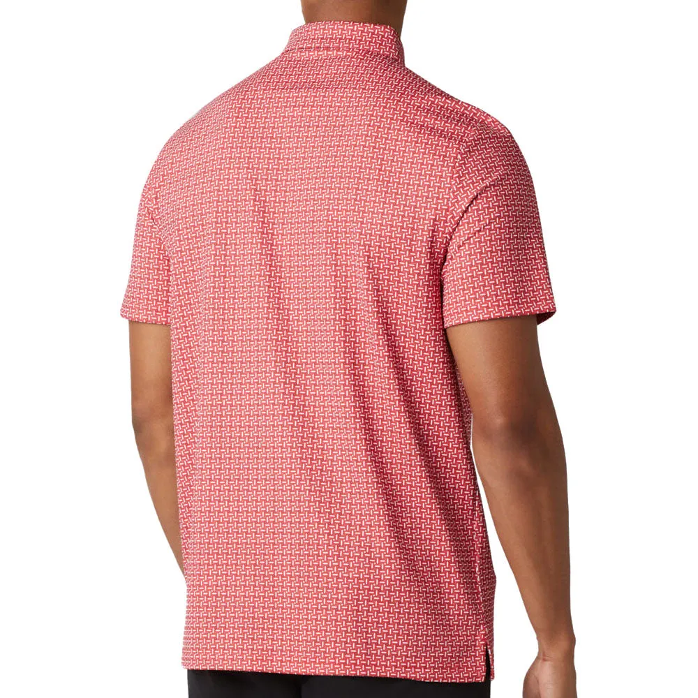 Original Penguin All Over Micro Pinball Flipper Polo Shirt - Poinsettia