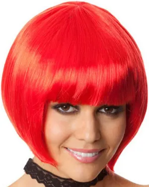 Party Red Bob Wig