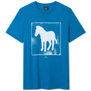 Paul Smith Blue Zebra Logo T-Shirt