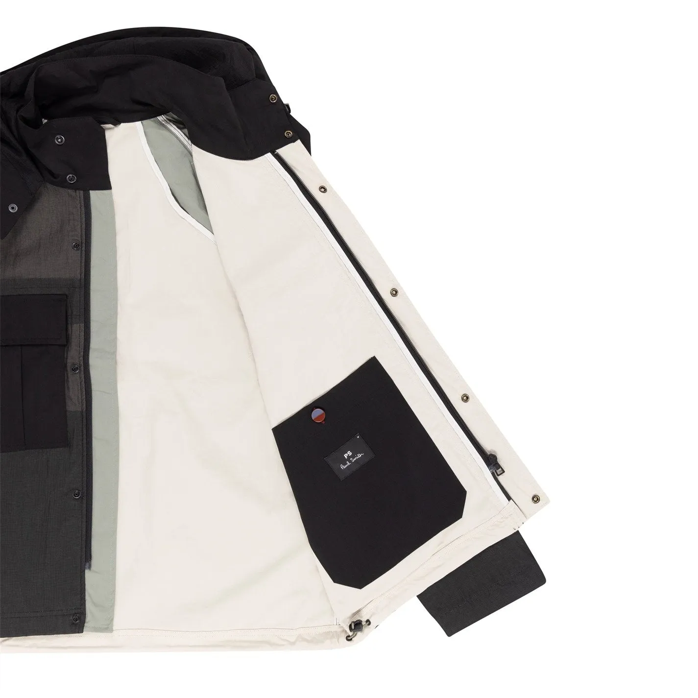 Paul Smith Contrast Panel Hooded Shell Jacket