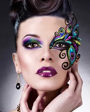Peacock 3D Half Mask