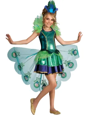 Peacock Deluxe Girls Costume