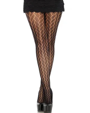Plaited Lace Tights