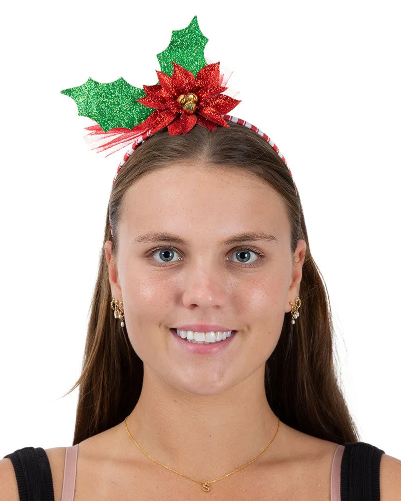 Poinsettia Holly Headband