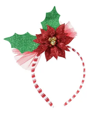 Poinsettia Holly Headband