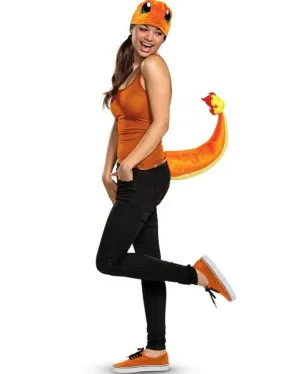 Pokemon Charmander Adult Hat and Tail Kit