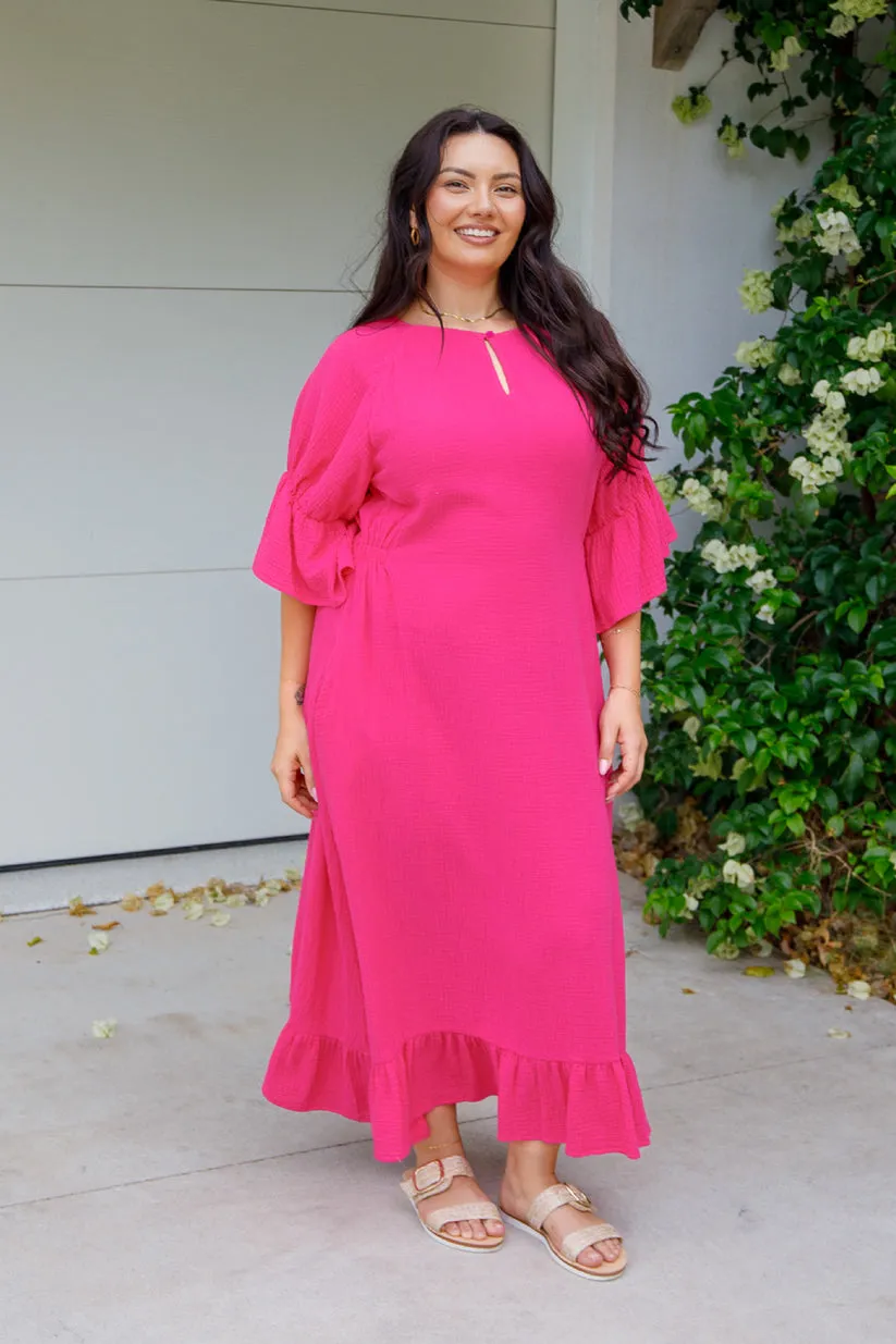 PQ Collection Tracy Dress Flamingo