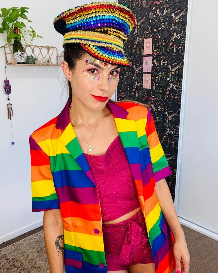 Pride Rainbow Festival Hat