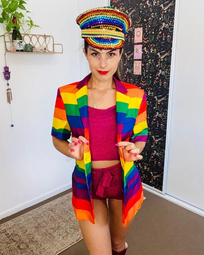 Pride Rainbow Festival Hat