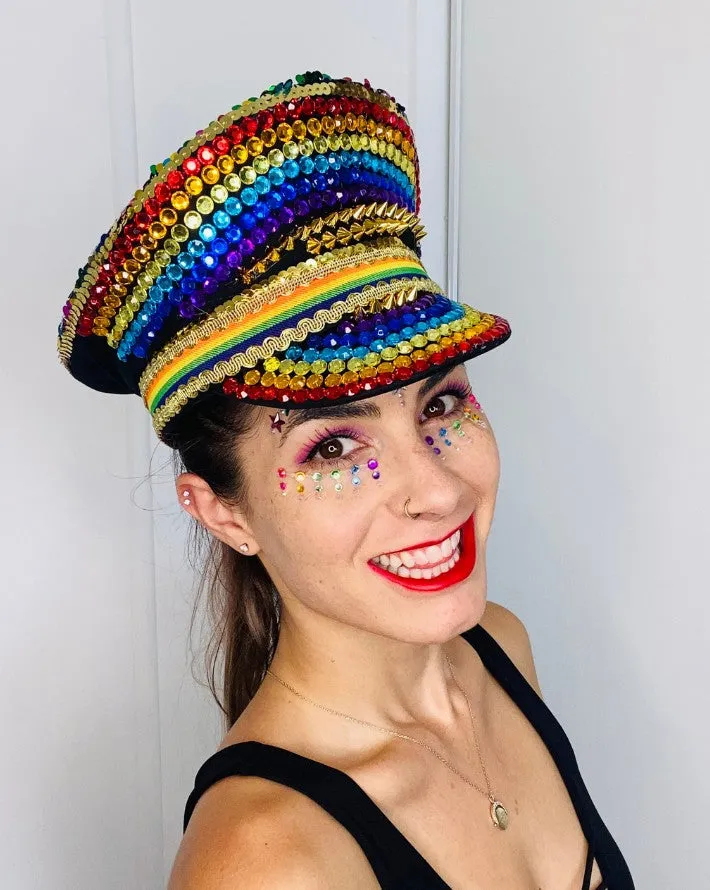 Pride Rainbow Festival Hat