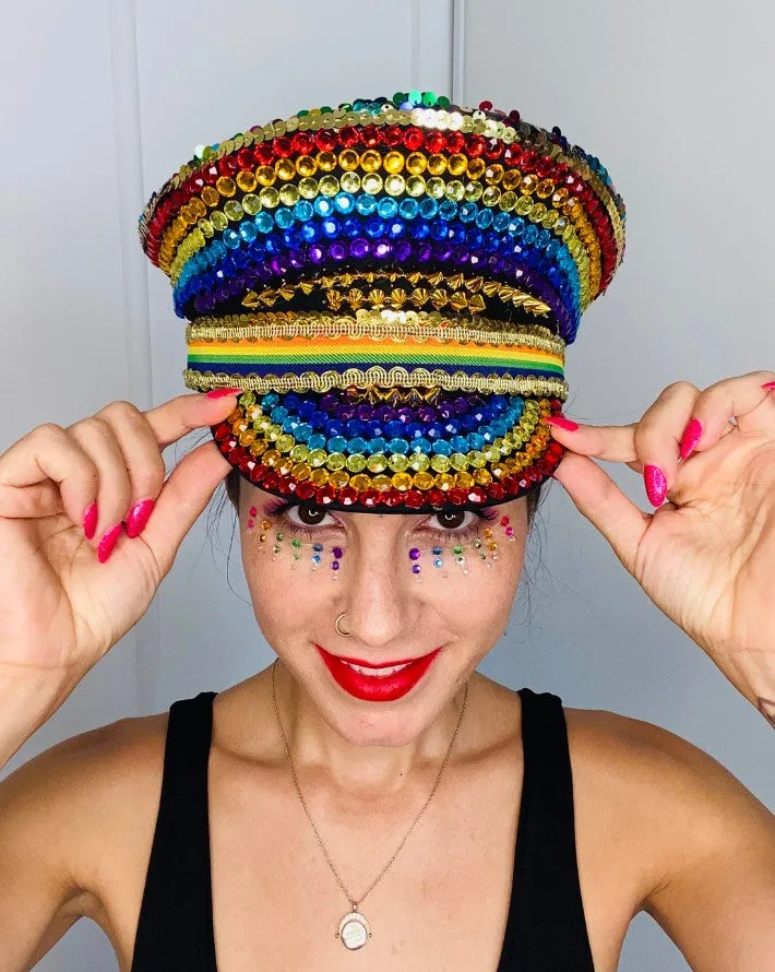 Pride Rainbow Festival Hat