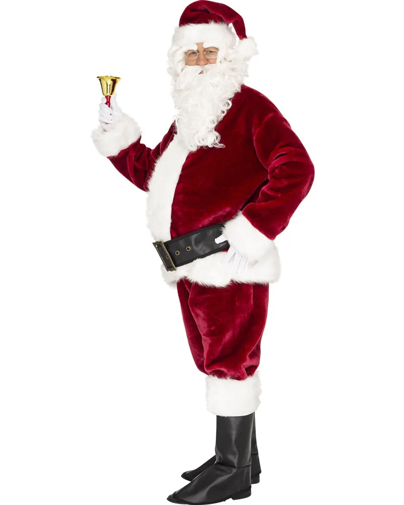 Professional Plush Santa Suit Mens Christmas Costume
