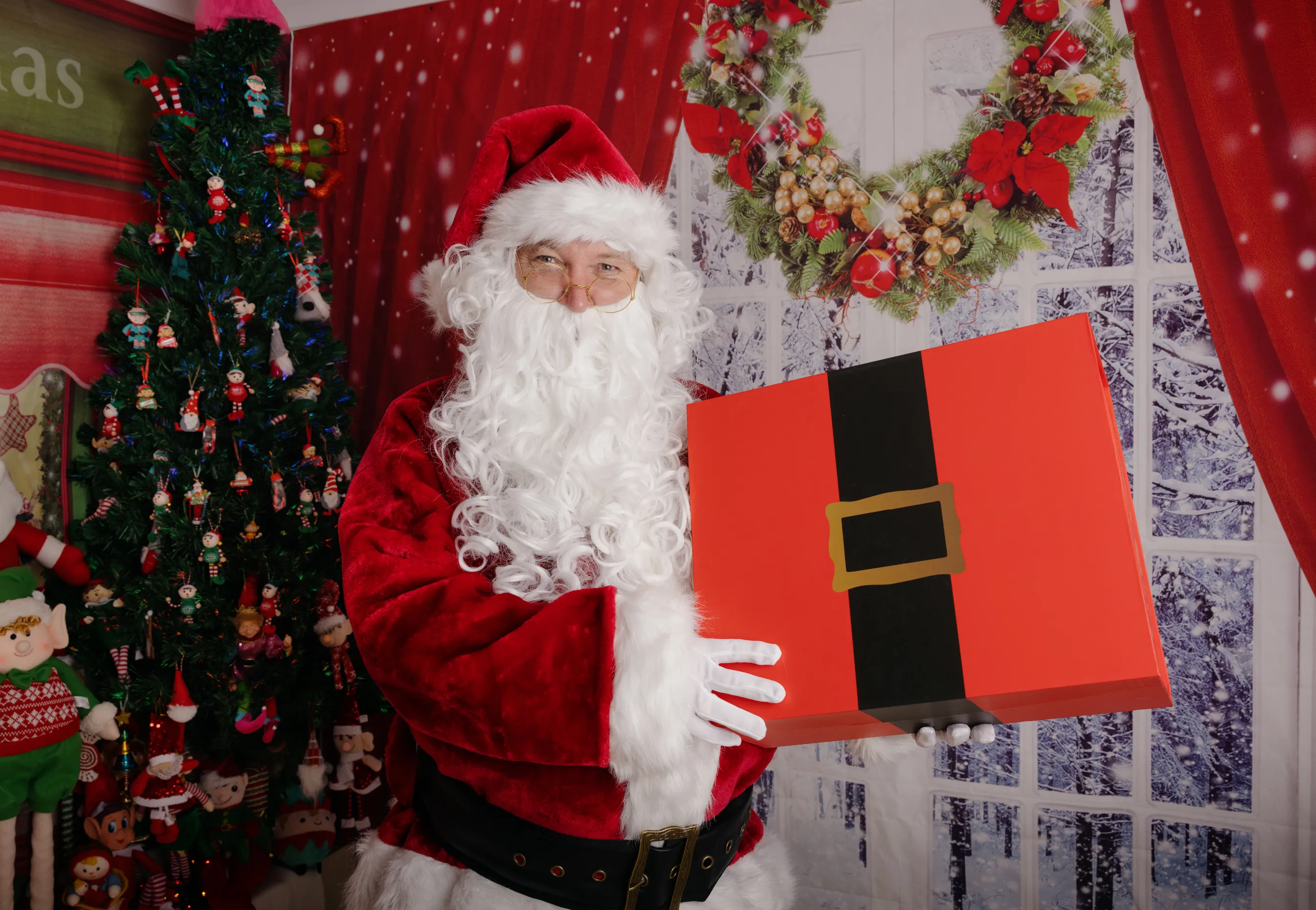Professional Plush Santa Suit Mens Christmas Costume
