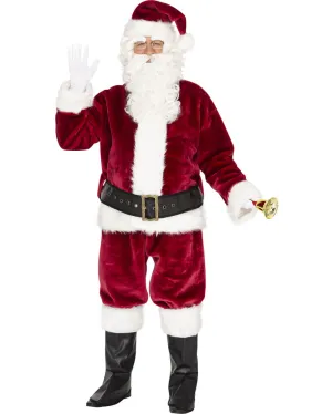 Professional Plush Santa Suit Mens Christmas Costume
