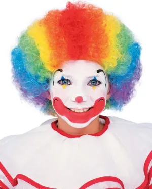 Rainbow Clown Curly Kids Wig