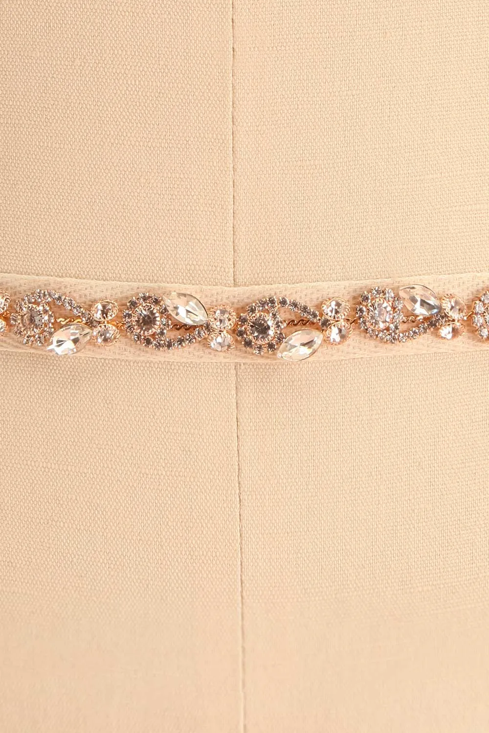 Rajni Gold | Crystal Ribbon Belt