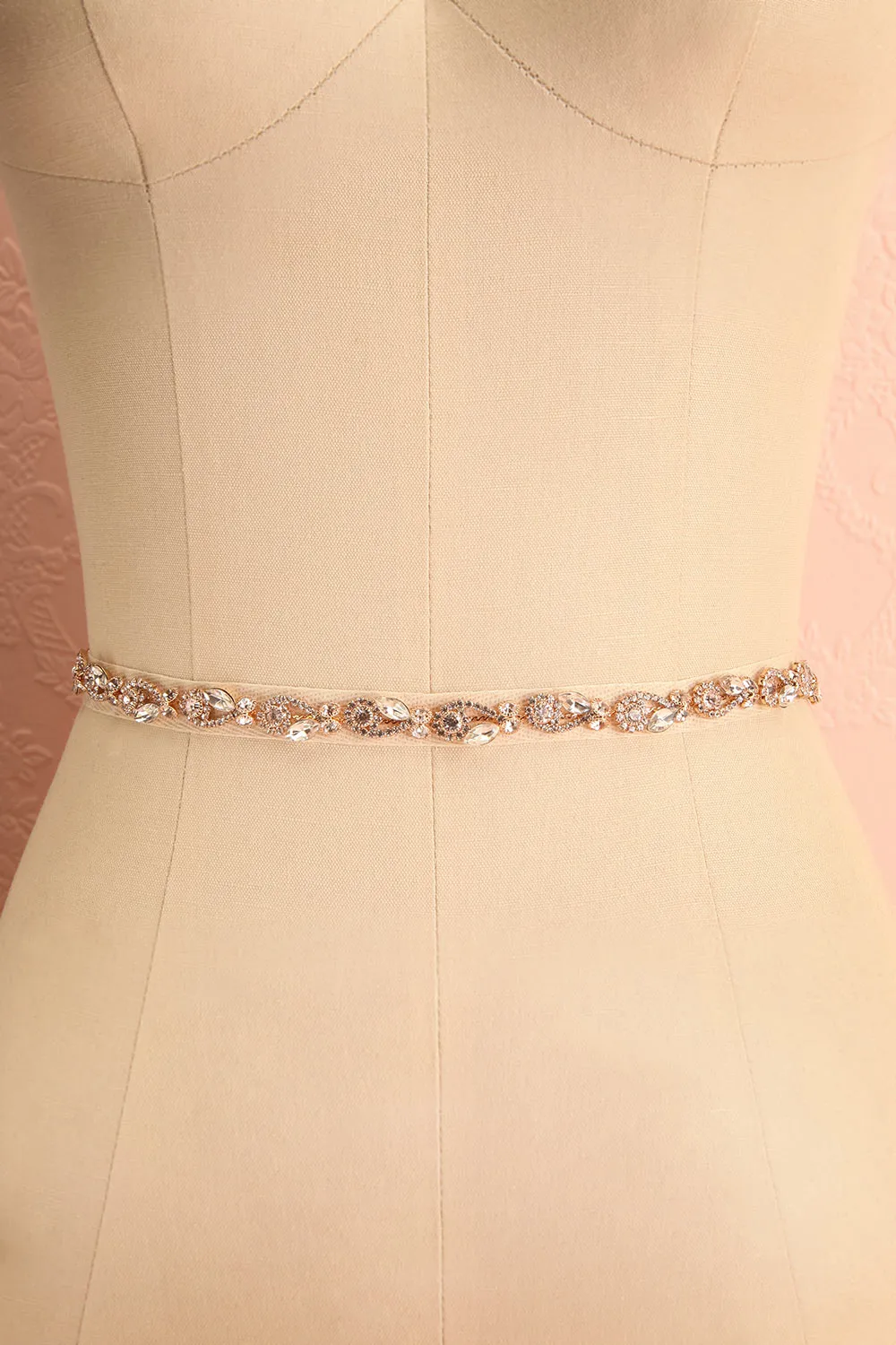 Rajni Gold | Crystal Ribbon Belt