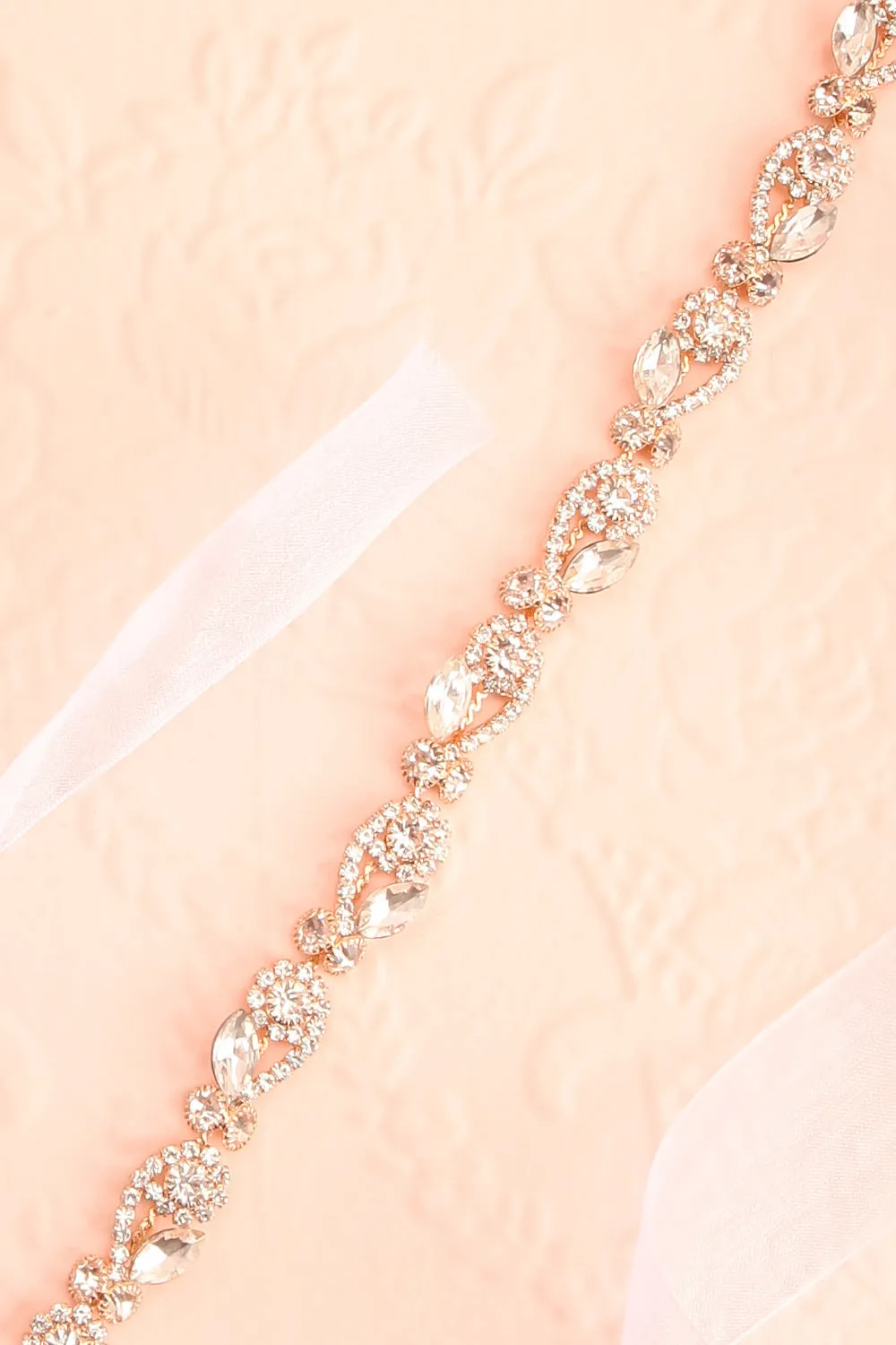 Rajni Gold | Crystal Ribbon Belt